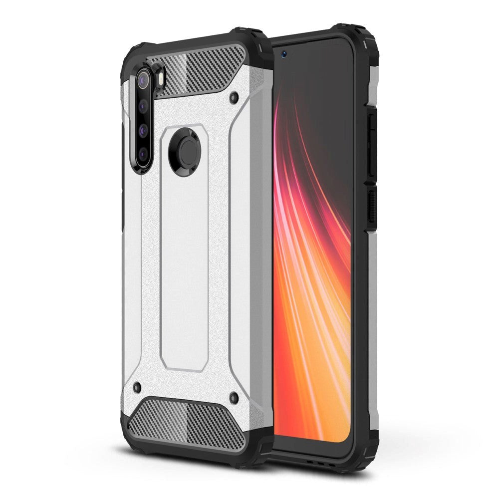 Xiaomi Redmi Note 8 Armor Guard Tough Case - Silver