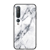 Xiaomi Mi 10 5G / Mi 10 Pro 5G Case w. Glass back - White Marble