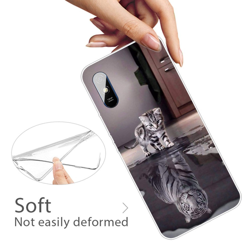 Xiaomi Redmi 9A / 9AT Plastic Case - Reflective Cat