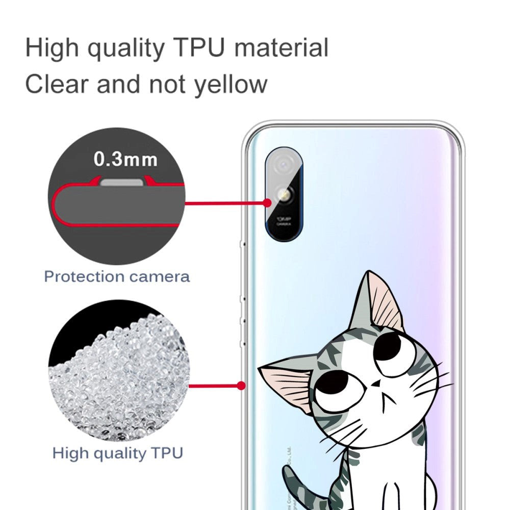 Xiaomi Redmi 9A / 9AT Plastic Case - Cute Cat