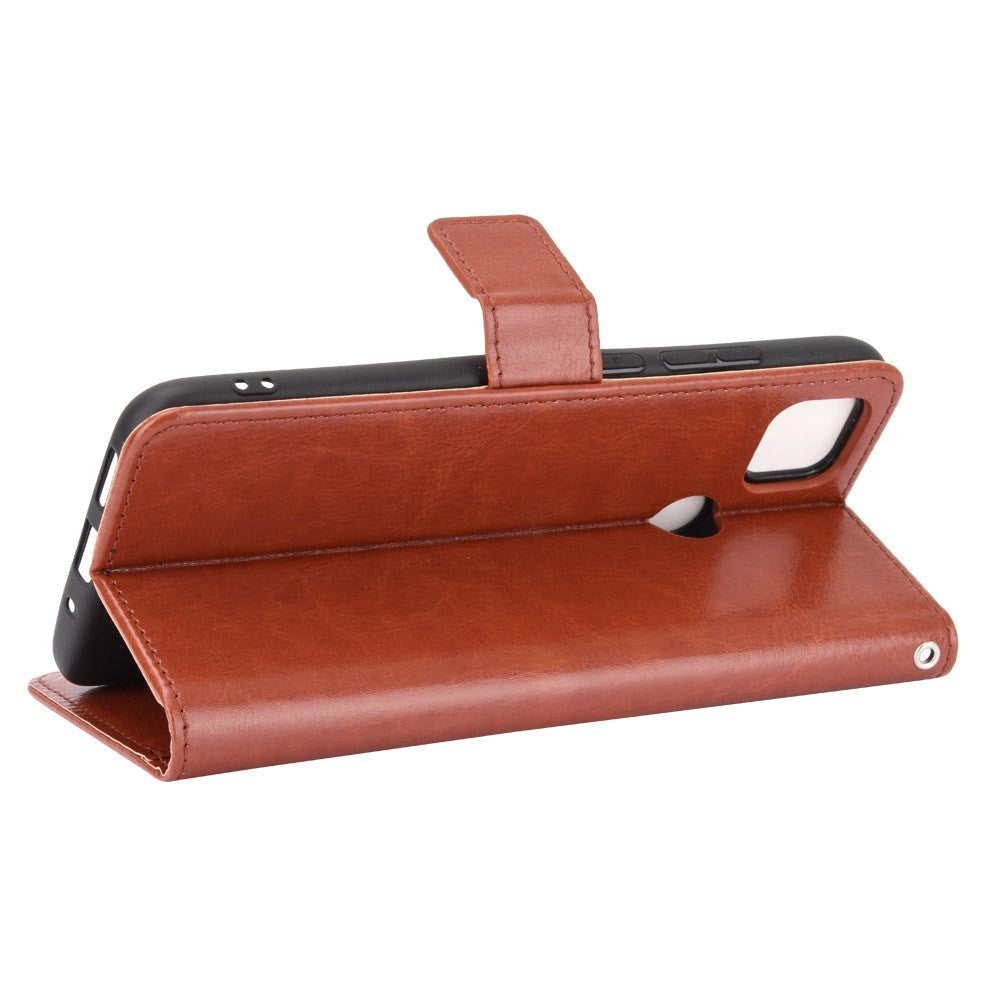 Xiaomi Redmi 9C Neutral Leather Wallet Case - Brown