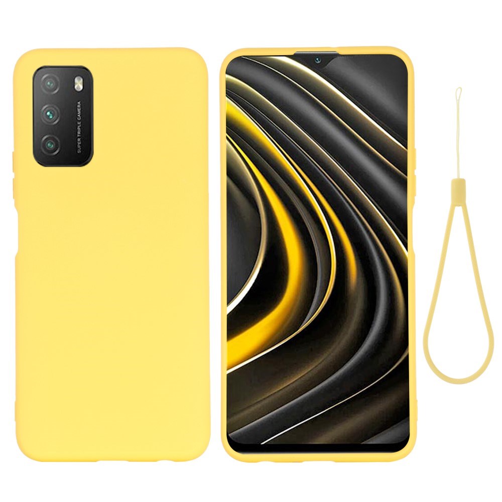 Xiaomi Poco M3 Liquid Silicone Case - Yellow