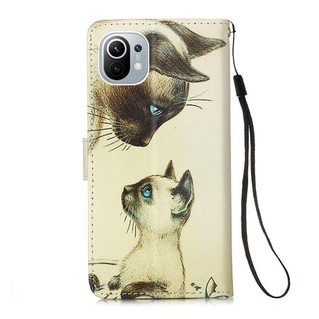 Xiaomi Mi 11 Leather Wallet Case - Cats