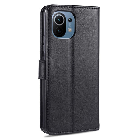 Xiaomi Mi 11 AZNS Leather Wallet Case - Black