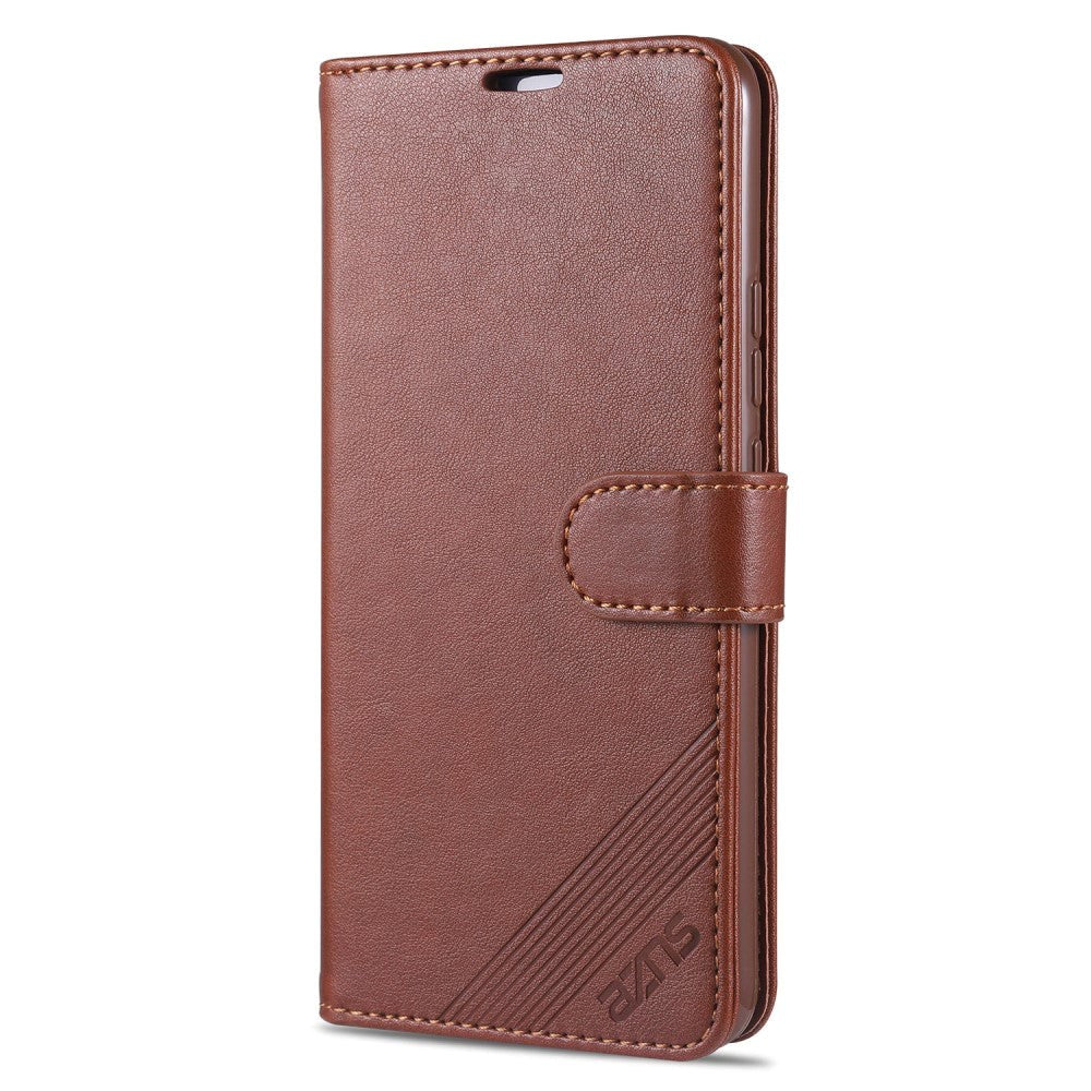 Xiaomi Mi 11 AZNS Leather Wallet Case - Brown