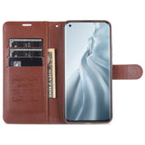 Xiaomi Mi 11 AZNS Leather Wallet Case - Brown