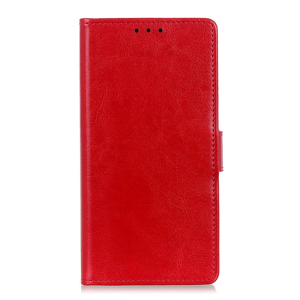 Xiaomi Poco M5S / Redmi Note 10S Flip Case w. Card Holder & Stand Function - Red