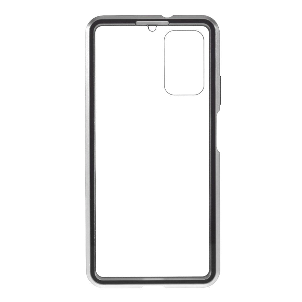 Xiaomi Poco M3 360⁰ Magnetic Case w. Glass Back & Front - Silver