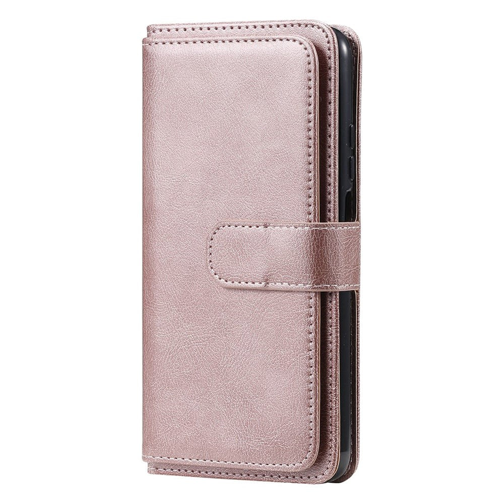 Xiaomi Poco M3 Flip Leather Case w. Extra Card Holder - Rose Gold