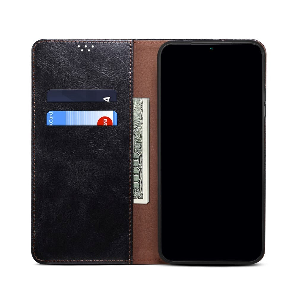 Xiaomi 11T / 11T Pro Neutral Leather Wallet Case - Black