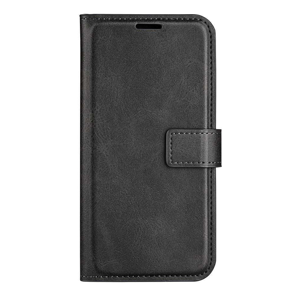 Xiaomi Redmi Note 11 Pro+ (Plus) Leather Case w. Card Holder & Magnetic Closure - Black