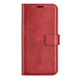 Xiaomi Redmi Note 11 Pro+ (Plus) Leather Case w. Card Holder & Magnetic Closure - Red