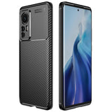 Xiaomi 12 / 12x Carbon Fiber Flexible Plastic Case - Black