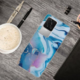 Xiaomi Poco F4 Flexible Plastic Case - Blue and Purple Marble