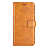 Xiaomi Redmi Note 10 5G Leather Case w. Card Holder & Magnetic Closure - Light Brown