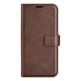 Xiaomi Redmi Note 10 5G Leather Case w. Card Holder & Magnetic Closure - Dark Brown