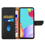 Xiaomi Redmi Note 10 5G Leather Case w. Card Holder & Stand Function - Nappa Texture - Black