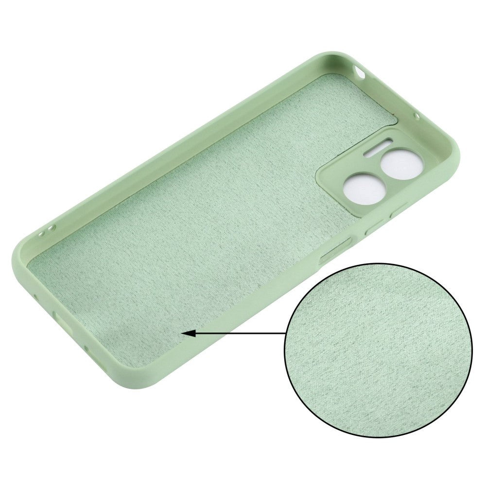 Xiaomi Redmi 10 (5G) Liquid Silicone Case w. Strap - Green