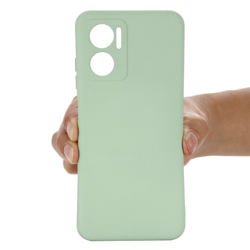 Xiaomi Redmi 10 (5G) Liquid Silicone Case w. Strap - Green