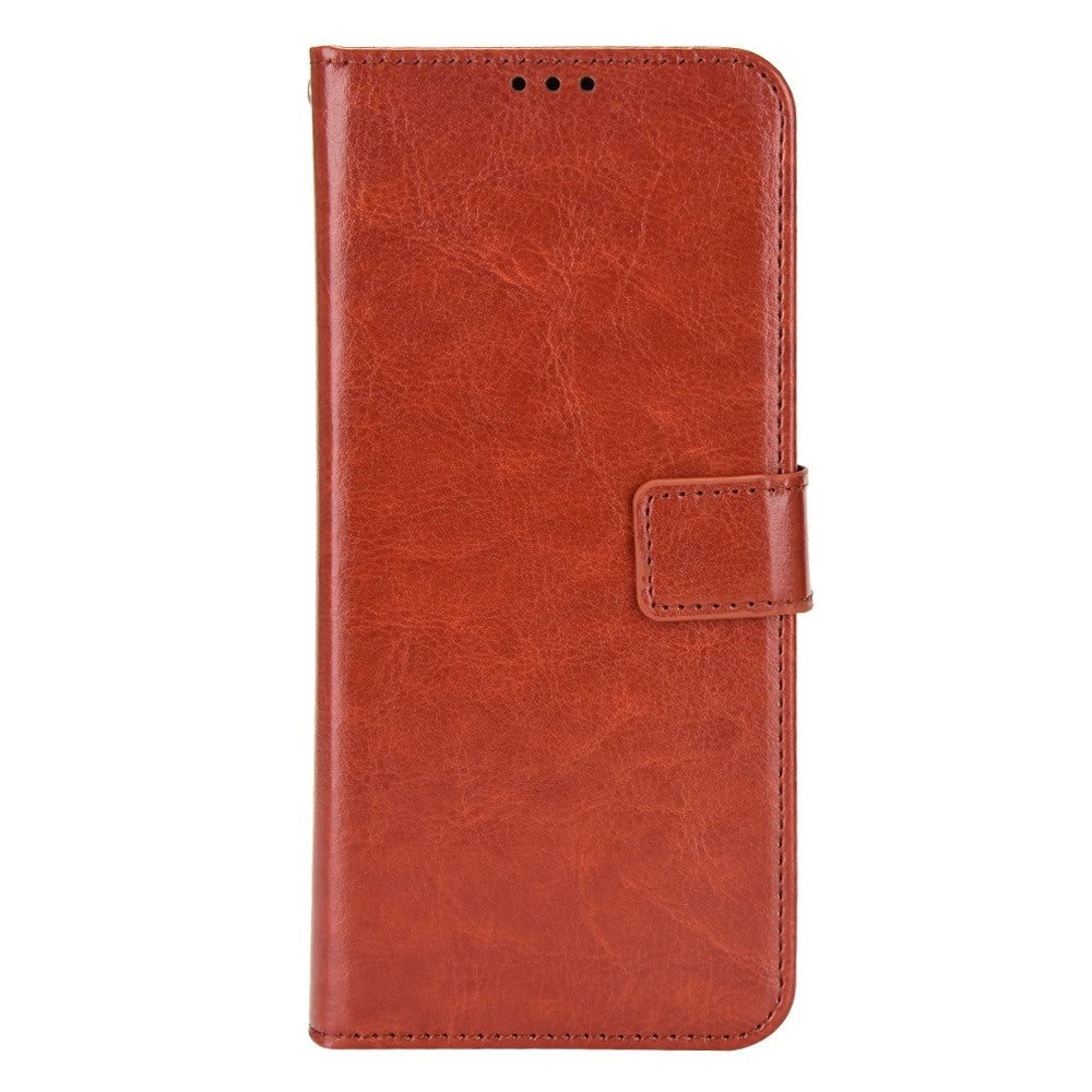 Xiaomi Poco F4 GT Leather Flip Case w. Stand & Wallet - Brown