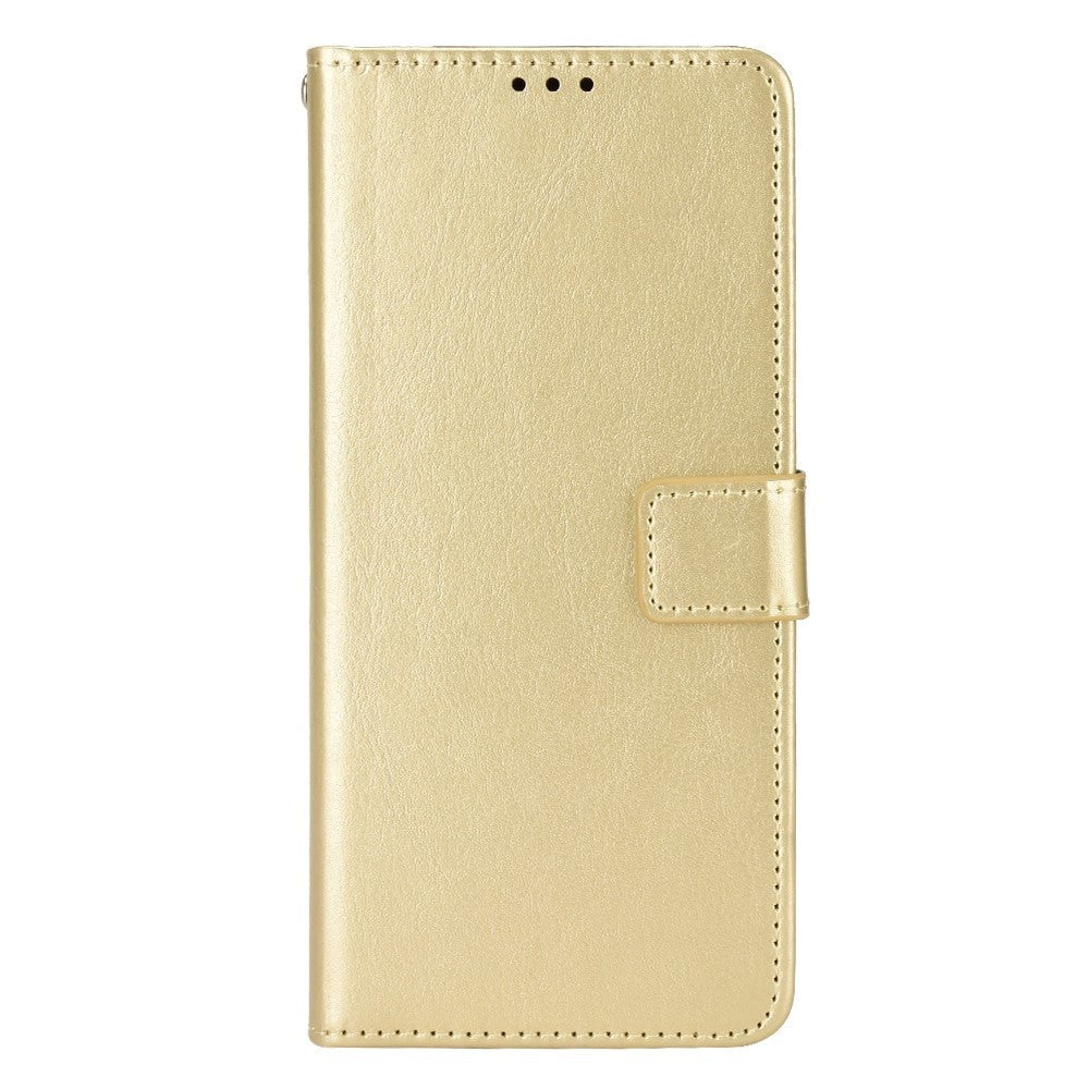 Xiaomi Poco F4 GT Leather Flip Case w. Stand & Wallet - Gold