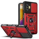 Xiaomi Poco F4 GT Tough Case w. Magnetic Kickstand & Cam Slider - Red