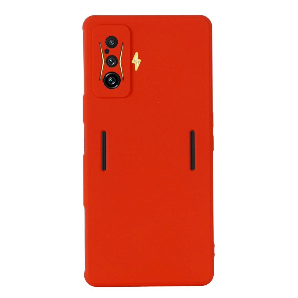 Xiaomi Poco F4 GT Liquid Silicone Case w. Strap - Red