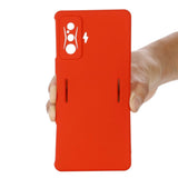 Xiaomi Poco F4 GT Liquid Silicone Case w. Strap - Red