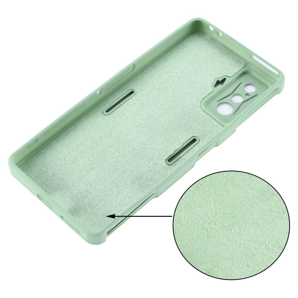 Xiaomi Poco F4 GT Liquid Silicone Case w. Strap - Green