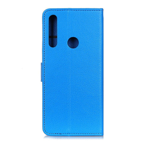 Alcatel 1S (2020) Litchi Leather Wallet Case - Blue