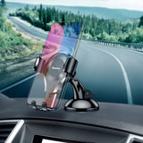 Baseus Suction Cup Gravity Car Mount - Phone Holder for Car - Max Mobile: 63 x 88mm - Black