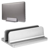 Adjustable Vertical Holder For MacBook & Laptop - Aluminium Silver