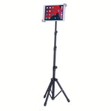 Portable Tablet Tripod Stand w. Adjustable Tablet Holder - Black