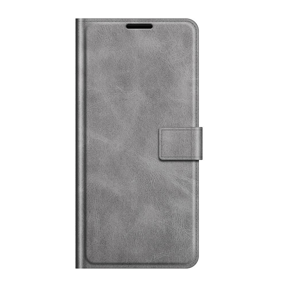 Google Pixel 6 Pro Leather Case w. Card Holder & Magnetic Closure - Grey