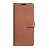 Google Pixel 6 Pro Leather Case w. Card Holder & Magnetic Closure - Brown