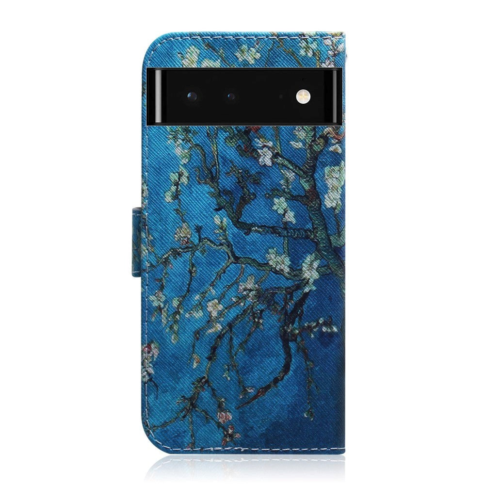 Google Pixel 6 Leather Wallet Case w. Print - Tree