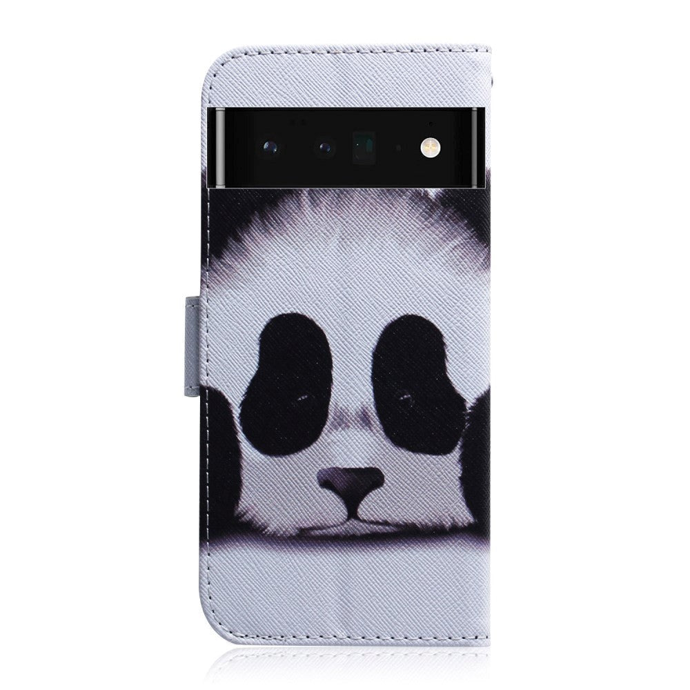 Google Pixel 6 Pro Leather Wallet Case w. Print - Panda