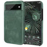 Google Pixel 6 Pro Leather Covered Plastic Case - Green