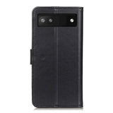 Google Pixel 6a Leather Wallet Case & Kickstand - Black