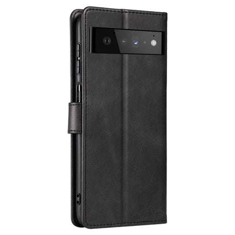 Google Pixel 6 Pro PU Leather Case w. Wallet - Black