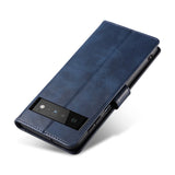 Google Pixel 6 Pro PU Leather Case w. Wallet - Blue