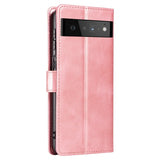 Google Pixel 6 Pro PU Leather Case w. Wallet - Rose Gold