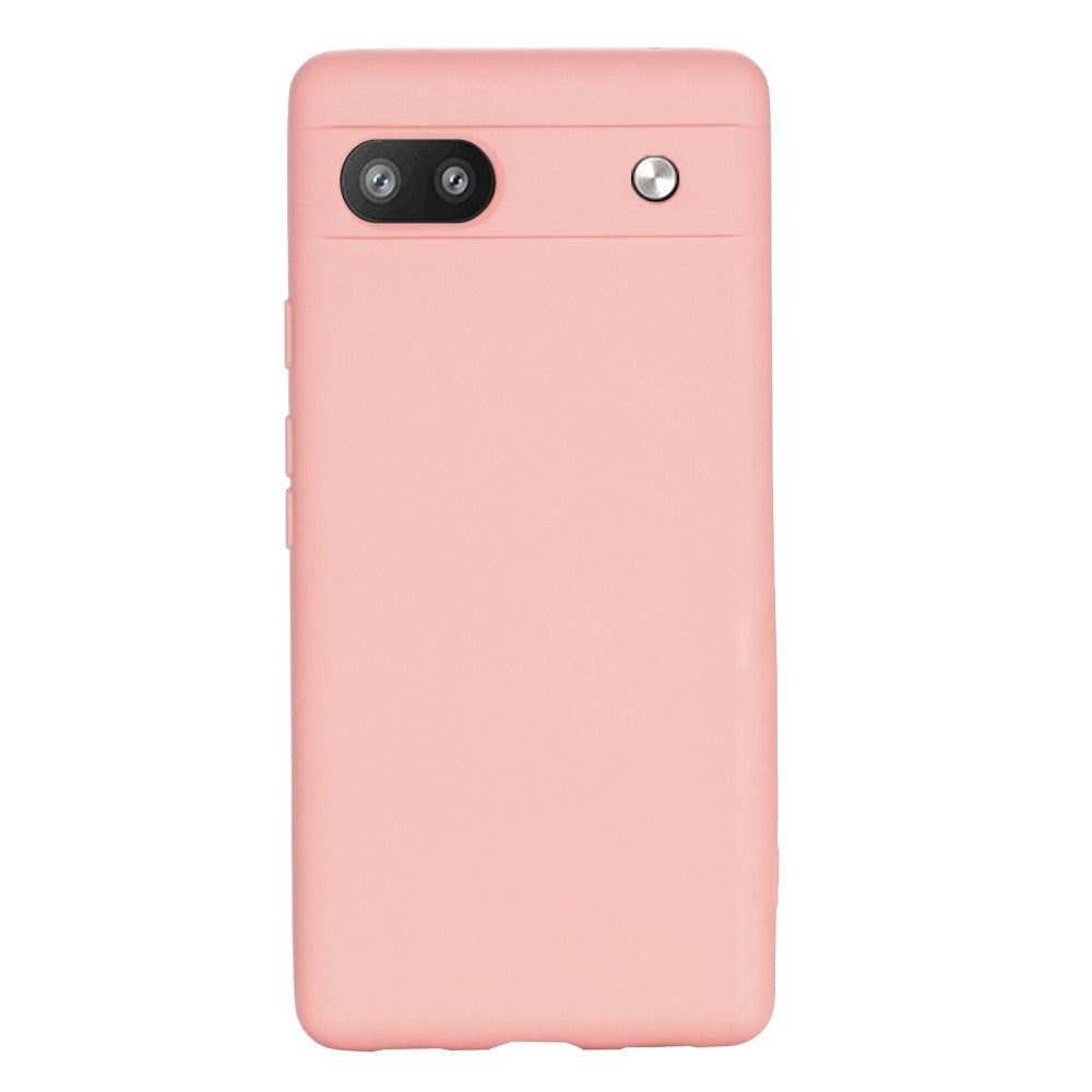 Google Pixel 6a Silicone Case w. Strap - Pink