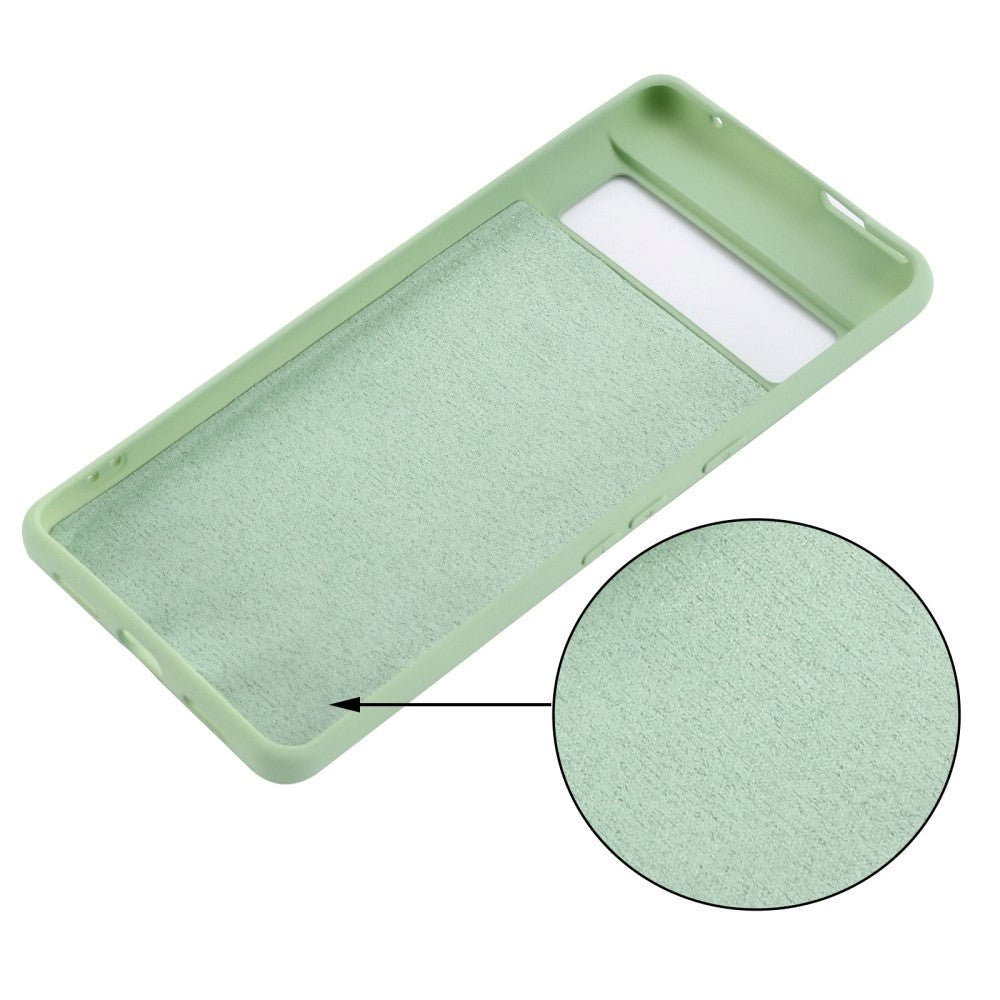 Google Pixel 7 Liquid Silicone Case w. Strap - Green