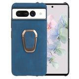 Google Pixel 7 Leather Case w. Kickstand - Blue