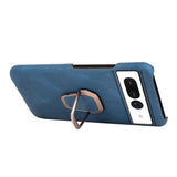 Google Pixel 7 Leather Case w. Kickstand - Blue