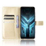 Asus ROG Phone 3 (ZS661KS) Neutral Leather Wallet Case Gold