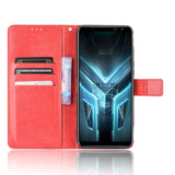 Asus ROG Phone 3 (ZS661KS) Neutral Leather Wallet Case Red