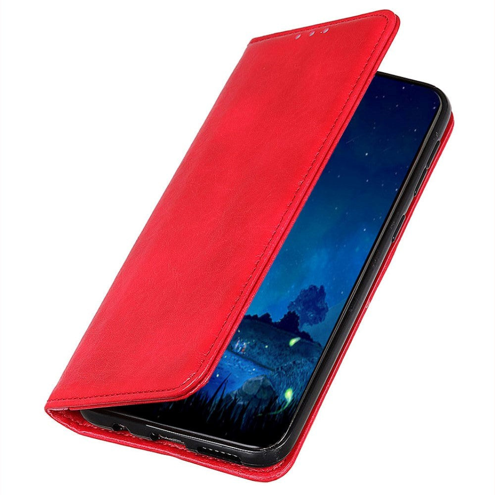 Asus ROG Phone 5 Leather Wallet Case - Red