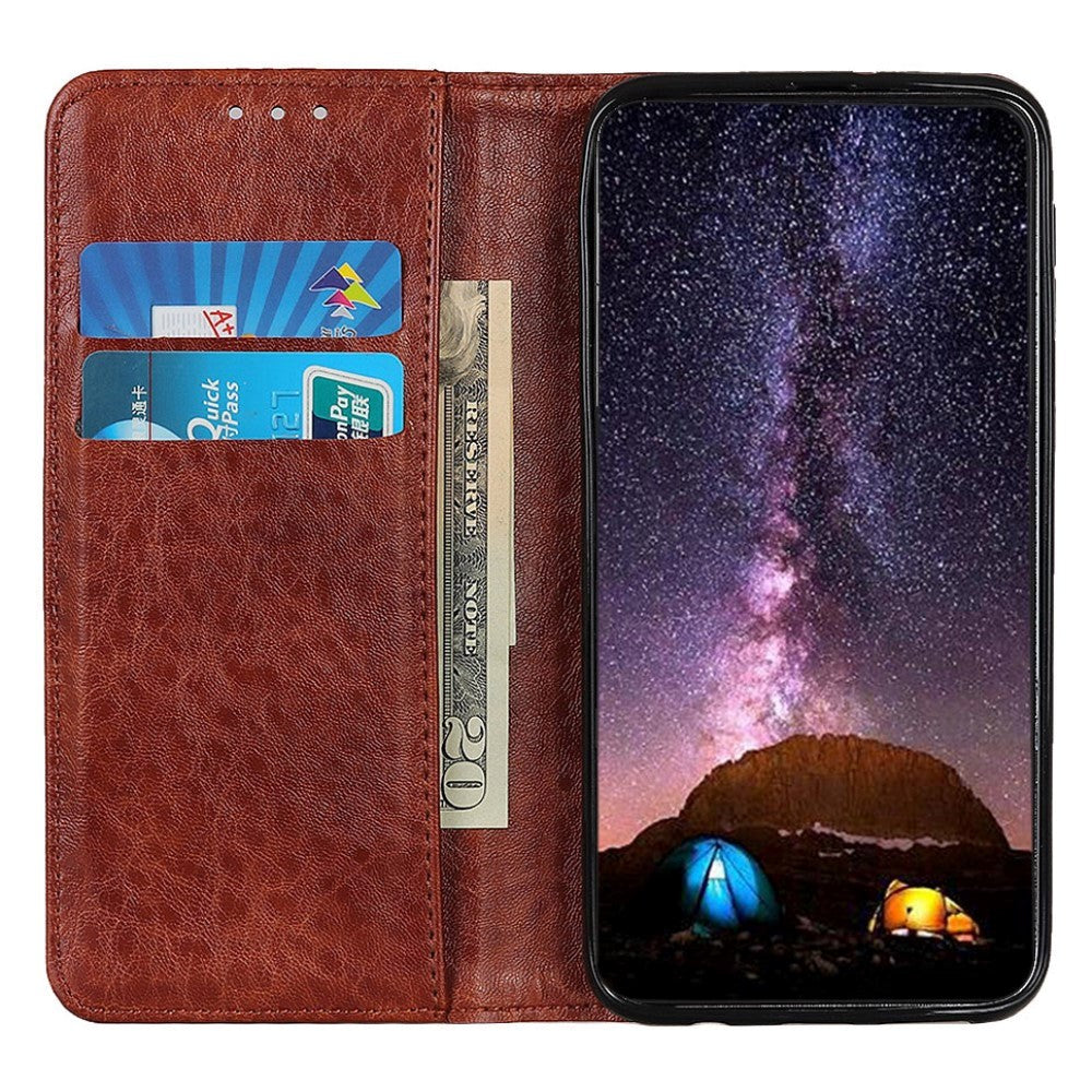 Asus ROG Phone 5 Leather Wallet Case - Brown